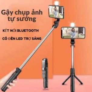 (Lỗi 1 Đổi 1 ) Gậy chụp ảnh 3 chân có đèn led trợ sáng Gậy tự sướng selfie chụp hình bluetooth điều khiển từ xa xoay 360