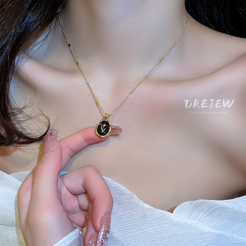 Dây chuyền DREJEW mặt hoa tulip phong cách Pháp cổ điển