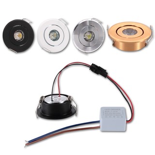Đèn LED trần Mini LED điểm đèn 1W 3W LED downlight trắng, đen, bạc Minidownlight Tủ đèn điểm
