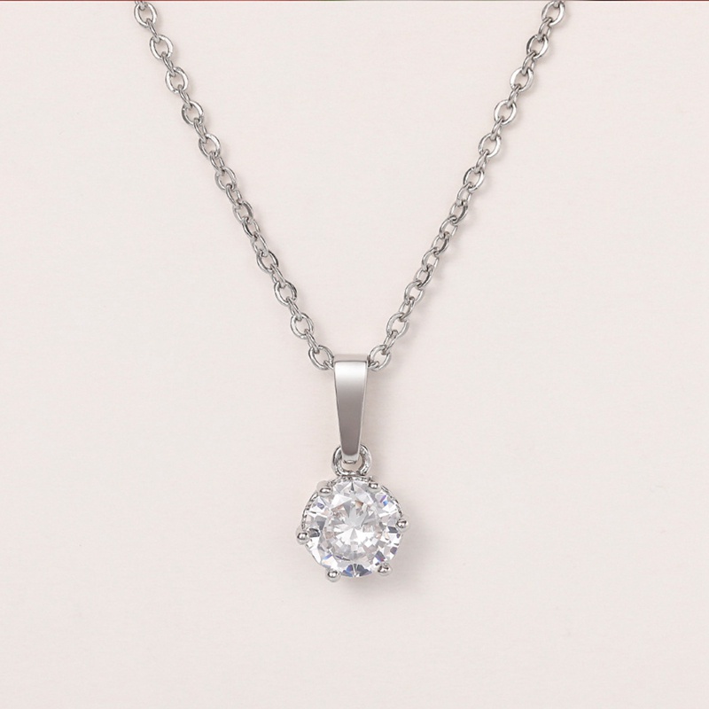 Vòng cổ 6 Móng Đính Đá Zircon Sang Trọng Cho Nữ