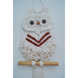 Cú Mèo Macrame Trang Trí