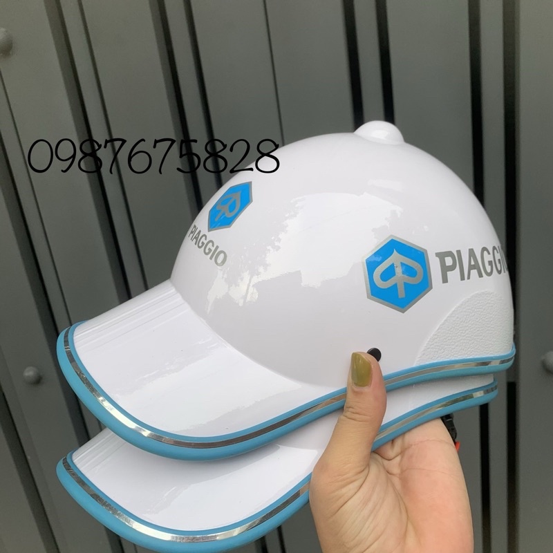 ẢNH THẬT 100% nón bảo hiểm kết đai da vespa Nam/ Nữ (Chính Hãng )
