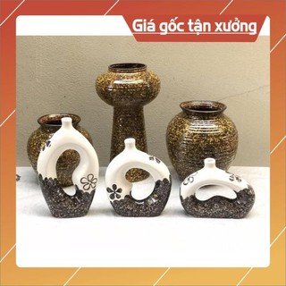 Giá siêu rẻ bộ 3 lọ hoa bát tràng