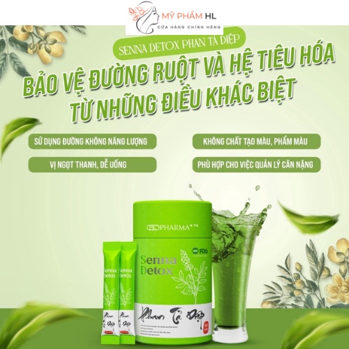 Phan tả diệp senna detox, Dr LACIR, Thải Độc, Đẹp Da, Giảm Khô Hạn, myphamhanhluan