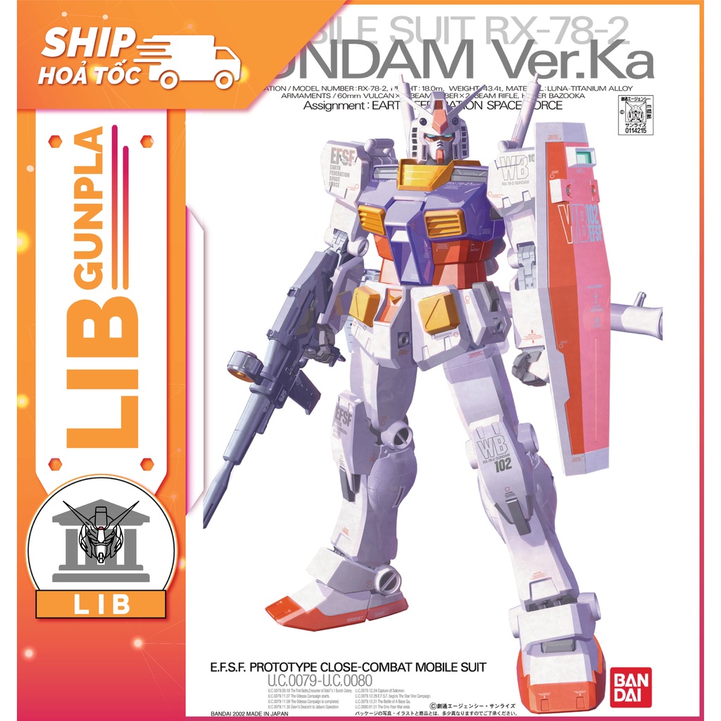 Mô hình lắp ráp Gundam MG RX-78-2 Gundam Ver Ka