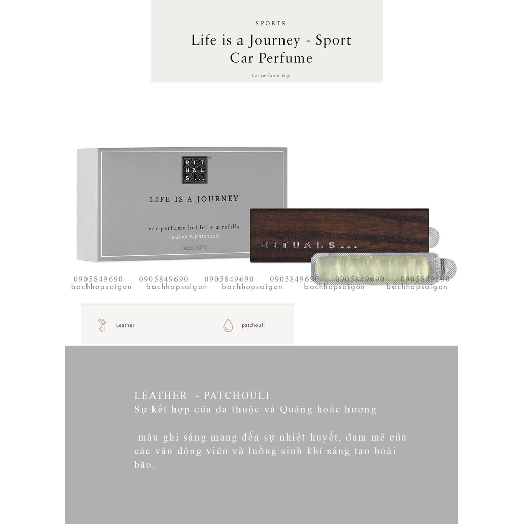 Sáp thơm xe hơi UK dòng cao cấp the rituals car perfumes