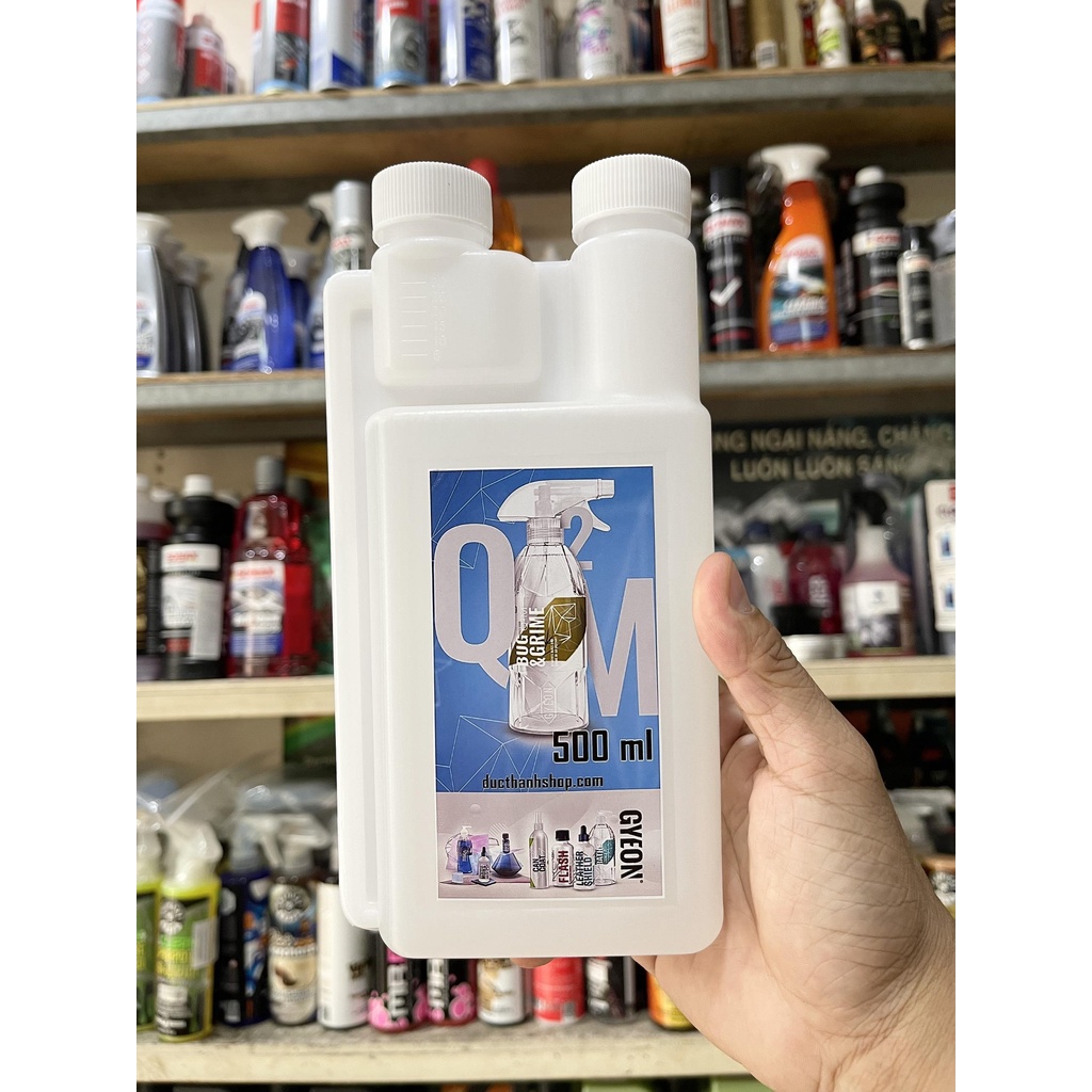 DUNG DỊCH VỆ SINH NHỰA CÂY, PHÂN CHIM, XÁC CÔN TRÙNG Q2M BUG & GRIME REMOVER CHAI NHỎ 500ML