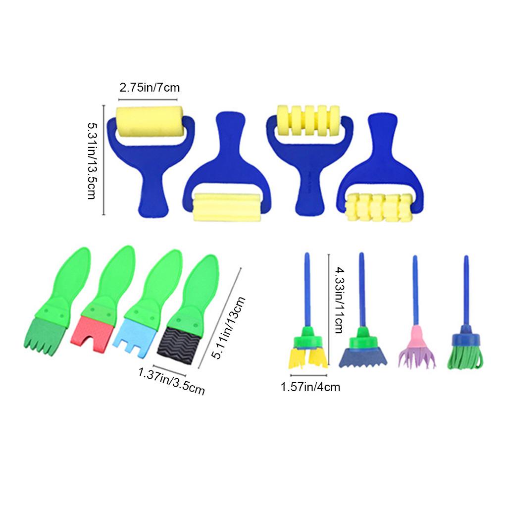 Bộ 42 Cọ Xốp Vẽ Tranh DIY Cho Bé