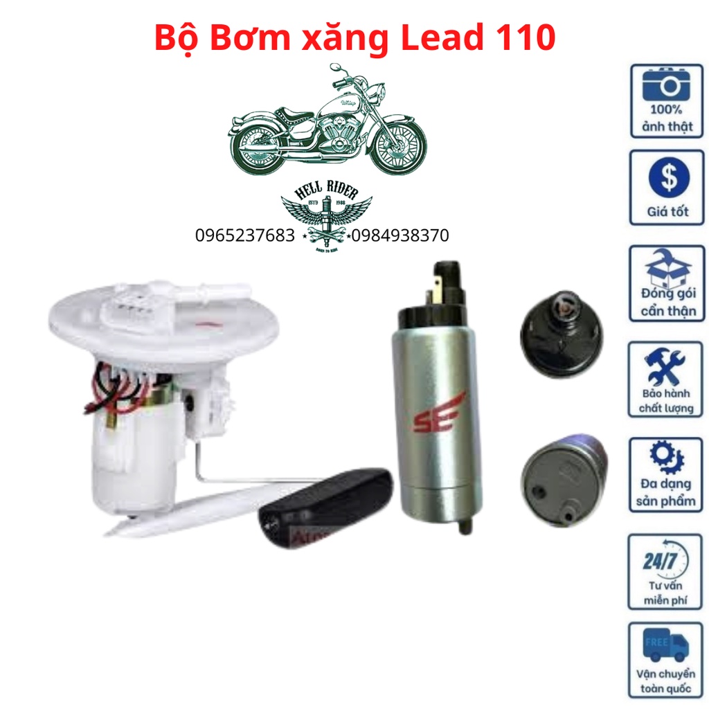 Bộ bơm xăng xe máy Lead thương hiệu SE chính hãng.