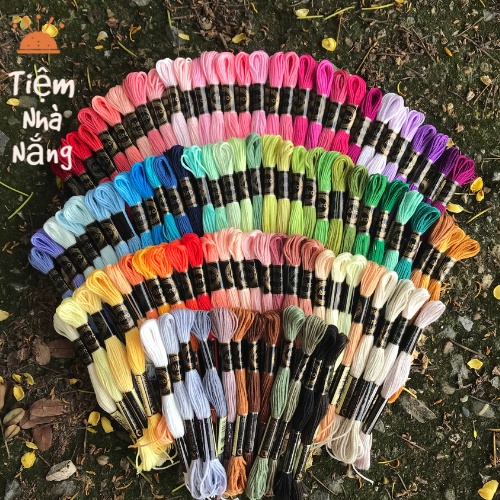 Set 100 Màu Chỉ Thêu Airo