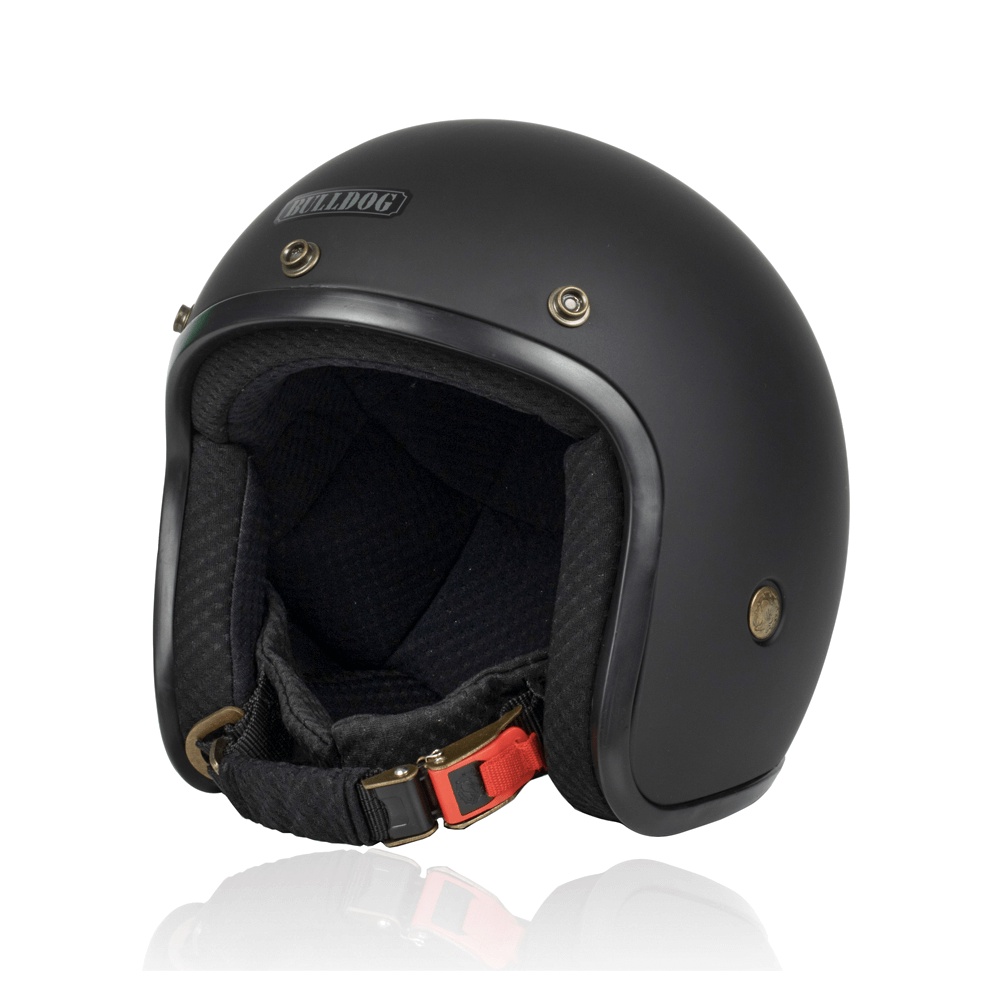 Mũ bảo hiểm 3/4 Bulldog Bravo - Khóa Micro lock dễ thao tác, bền