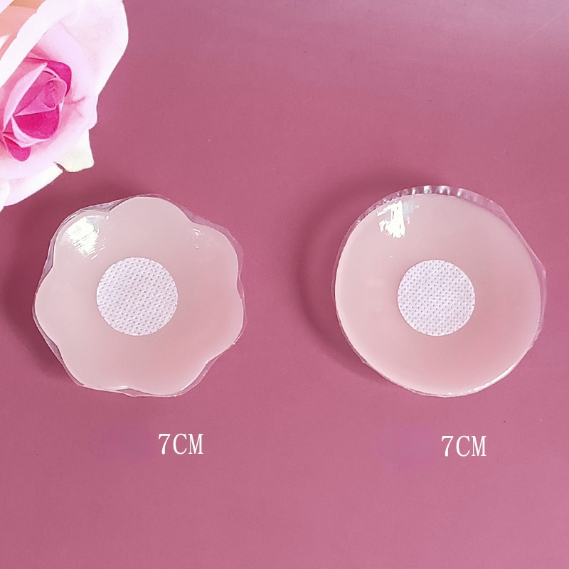 Miếng Dán Ngực Silicone Màu Trơn Chống Trầy Xước Cho Nữ