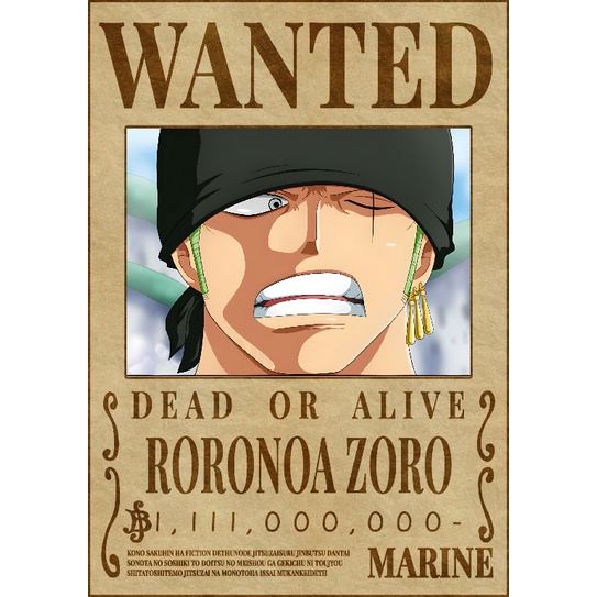 Poster One Piece Truy Nã Mới Nhất không bay màu - kích thước A4 liên tục update – 2D Tộc Shop