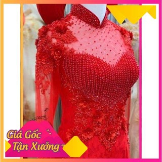Áo dài cô dâu hàng 6 tà
