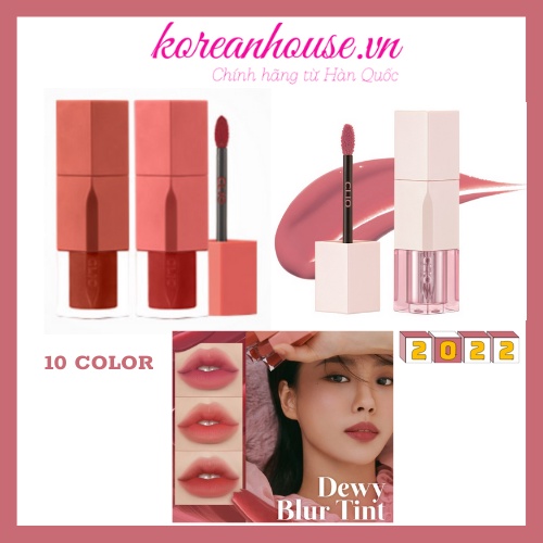 SON CLIO DEWY BLUR TINT MỀM MỊN TỰ NHIÊN 10 MÀU 3.2g 2022 New Collection