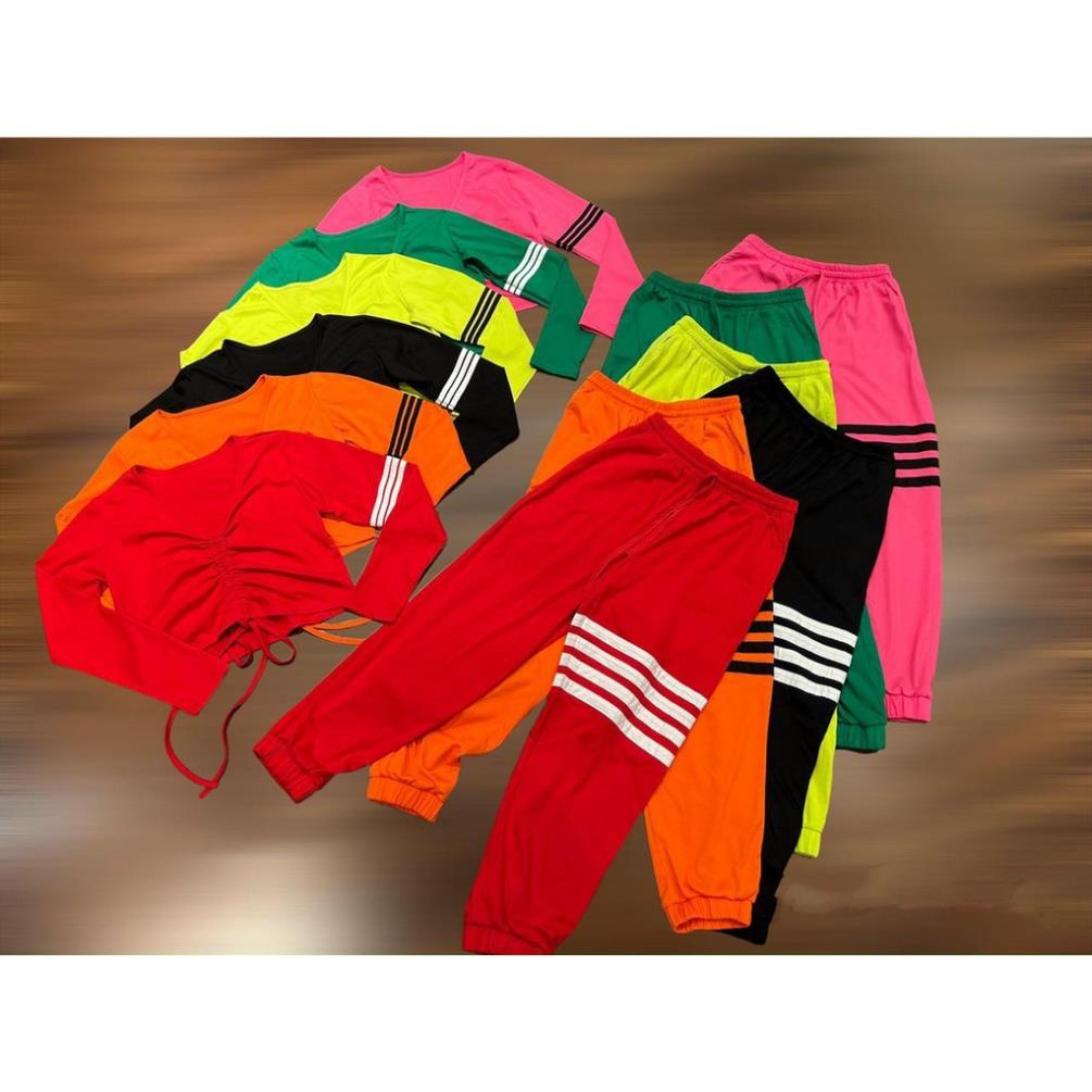 Đồ tập gym nữ,đồ tập thể thao áo dài tay rút dây quần jogger siêu xịn tập gym yoga zumba aerobic Lulushop