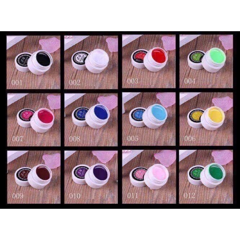 Set Gel Vẽ Móng 12 Màu Làm Nail