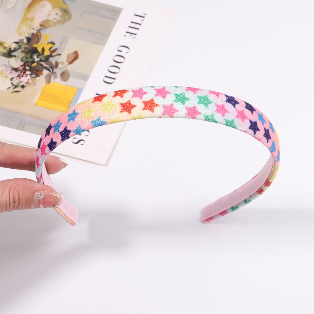 RainBow Bows 1 Băng Đô Cài Tóc Hình Ngôi Sao / Cầu Vồng Lấp Lánh Dễ Thương Cho Bé Gái