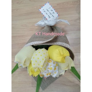 Bó 10 hoa tulip vải Handmade