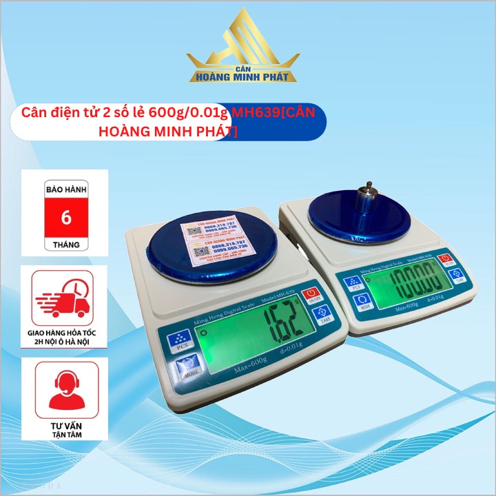 Cân Điện Tử 2 Số Lẻ 600g/0.01g MH-639 (cân phân tích) [ CÂN HOÀNG MINH PHÁT ]