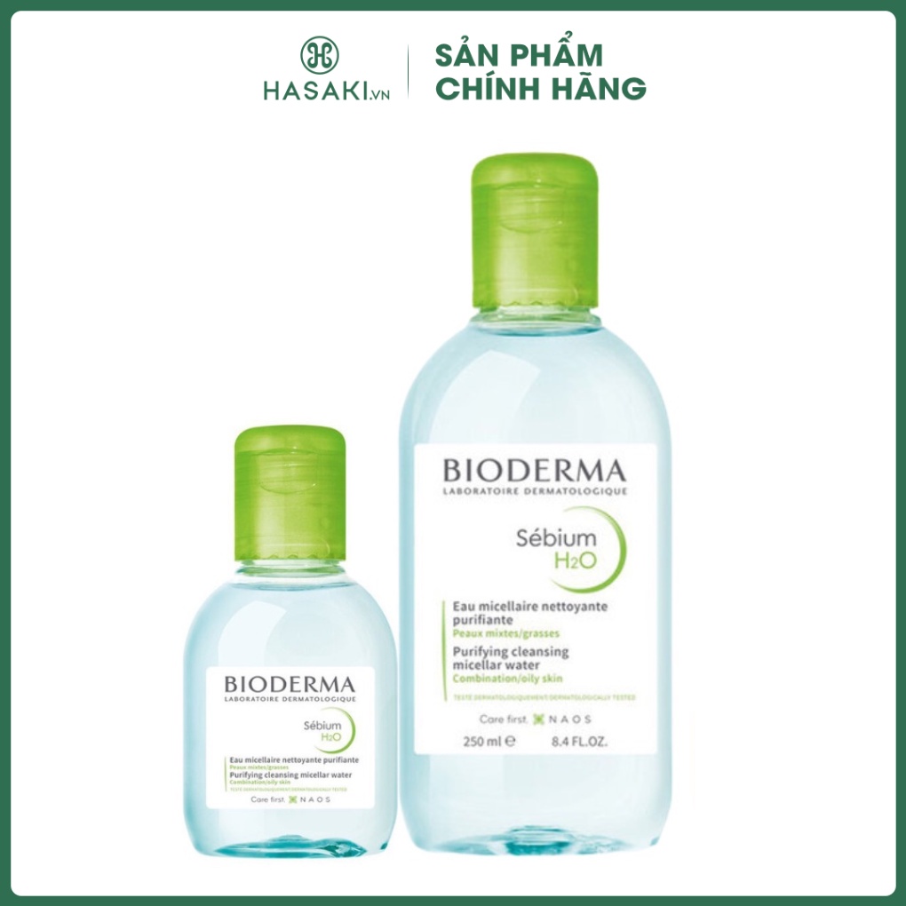 Nước Tẩy Trang Bioderma Dành Cho Da Dầu & Hỗn Hợp Sébium H2O Hasaki Sản phẩm chính hãng