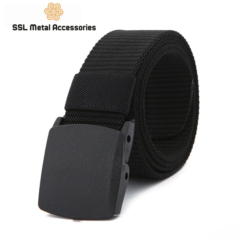 Thắt lưng nam canvas thời trang cao cấp mới dây lưng vải dù, nắp nhựa gập, dây nịt thời trang LH-A055 120cm