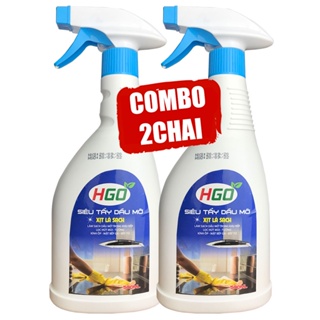 COMBO 2 Tẩy dầu mỡ nhà bếp HGO an toàn, tiện lợi, hiệu quả