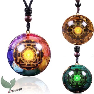 Vòng cổ mặt đá chakra 7 màu sự bảo vệ