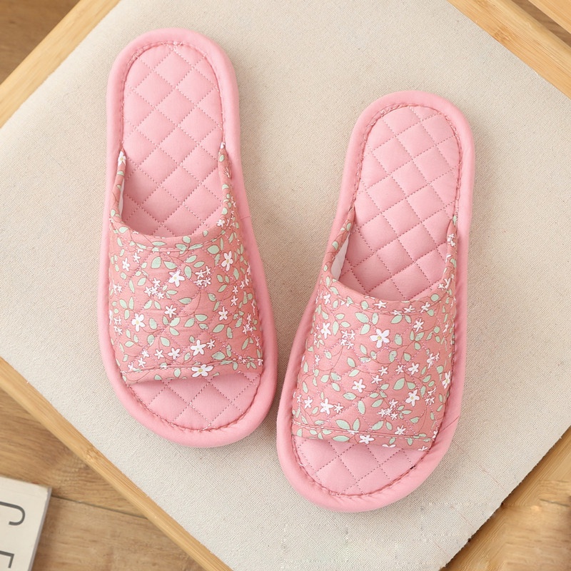 Dép vải cotton đi trong nhà, văn phòng, thấm hút mồ hôi, nhẹ nhàng êm ái