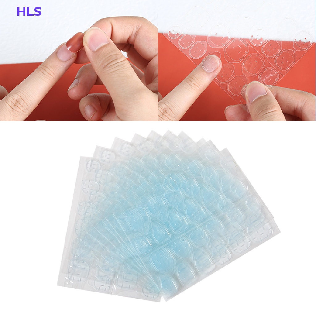 Set 1 / 10 Miếng Dán Nối Dài Móng Hai Mặt Trong Suốt Tự Dính