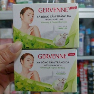XÀ BÔNG CỤC GERVENNE 90G DƯỠNG DA, HƯƠNG HOA LY XANH TƯƠI MÁT