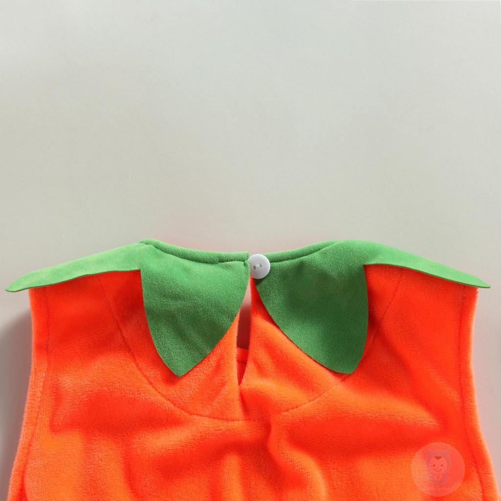 Set Áo Thun Ba Lỗ + Quần Short + Mũ In Họa Tiết Halloween Cho Bé Gái LAA6-B