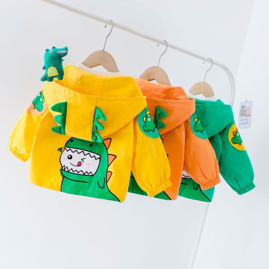 SALE ÁO KHOÁC GIÓ KHỦNG LONG CHO BÉ TRAI SIZE 8-24KG