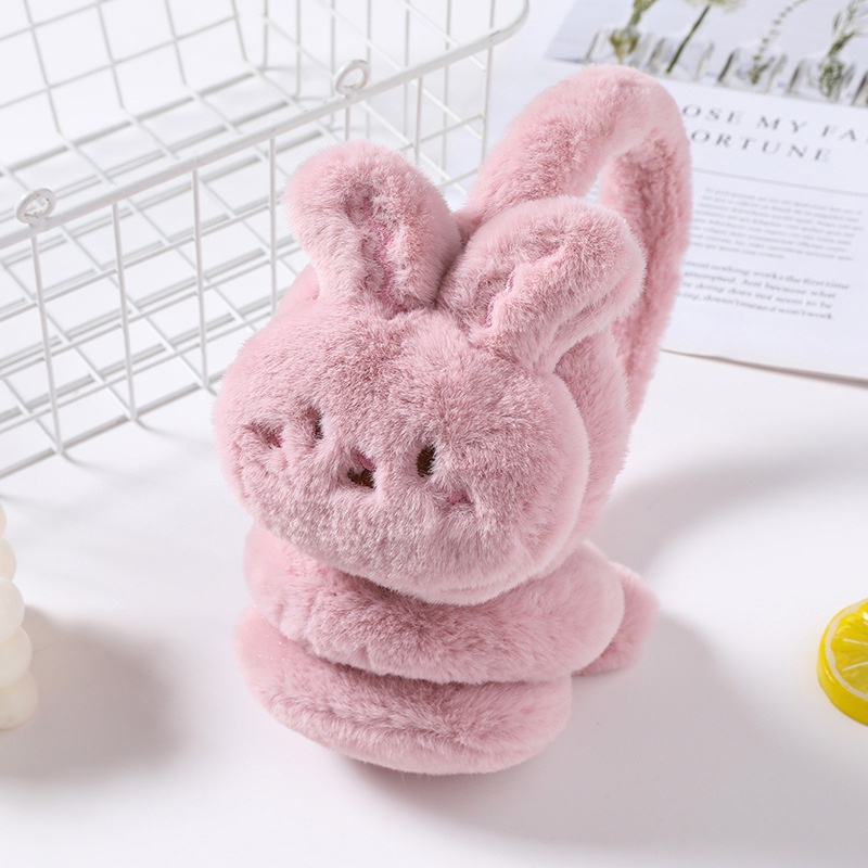 Chụp Tai Phối Lông Mềm Mại Ấm Áp Thời Trang Thu Đông