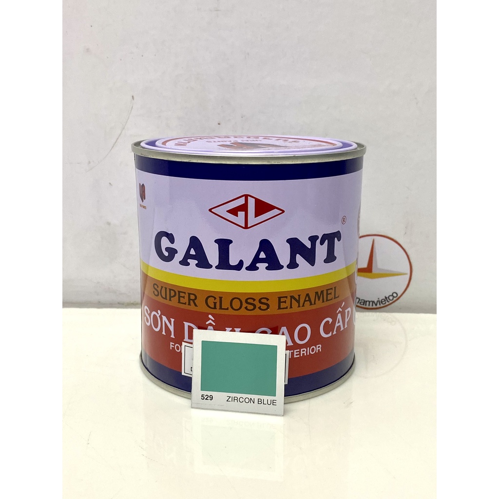 Sơn dầu Galant màu Xanh Zircon Blue 529_0,8L