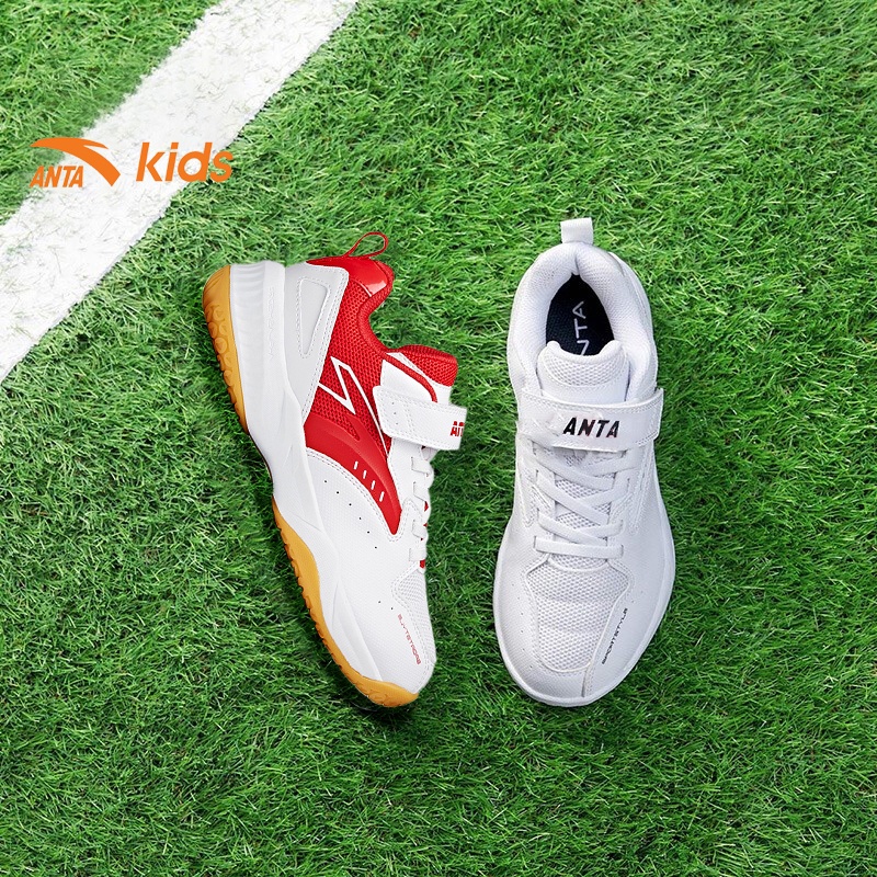 Giày thể thao bé trai Anta Kids siêu nhẹ, quai dán tiện lợi, mặt lưới thoáng khí W312133301