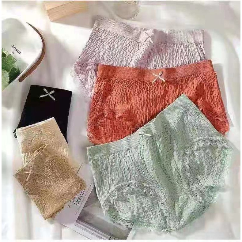 Quần Lót Cotton Màu Sắc Thời Trang Kháng Khuẩn Cho Nữ