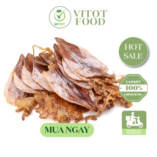 Mực Câu Khô Cát Bà VITOT Loại 1 Size 14 Mực Dày Mình Cực Kì Ngọt Thịt