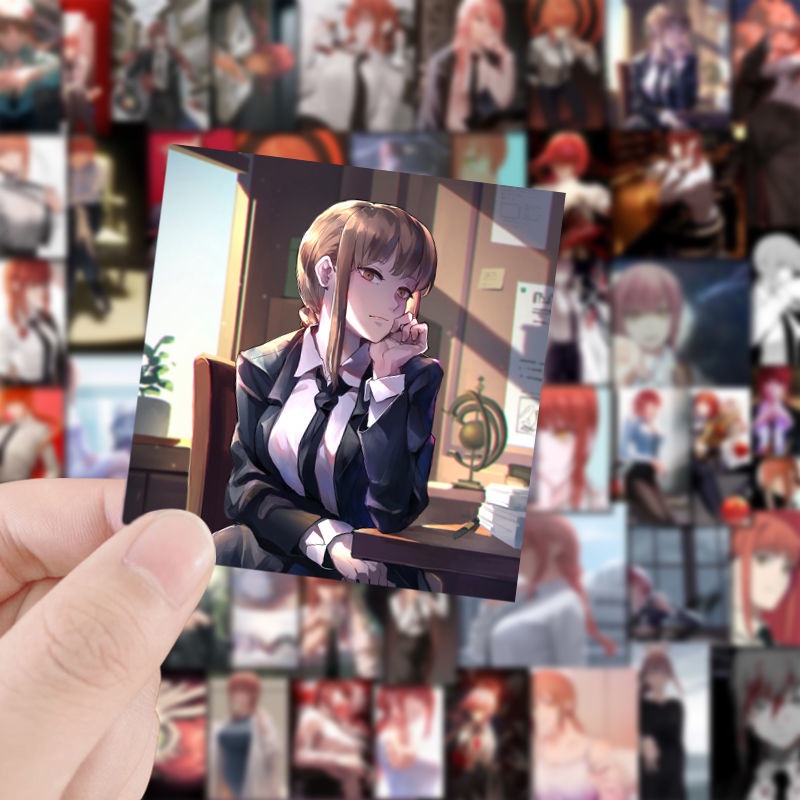 63 Cái Chainsaw Man MAKIMA| Anime Sticker laptop trang trí trên tường