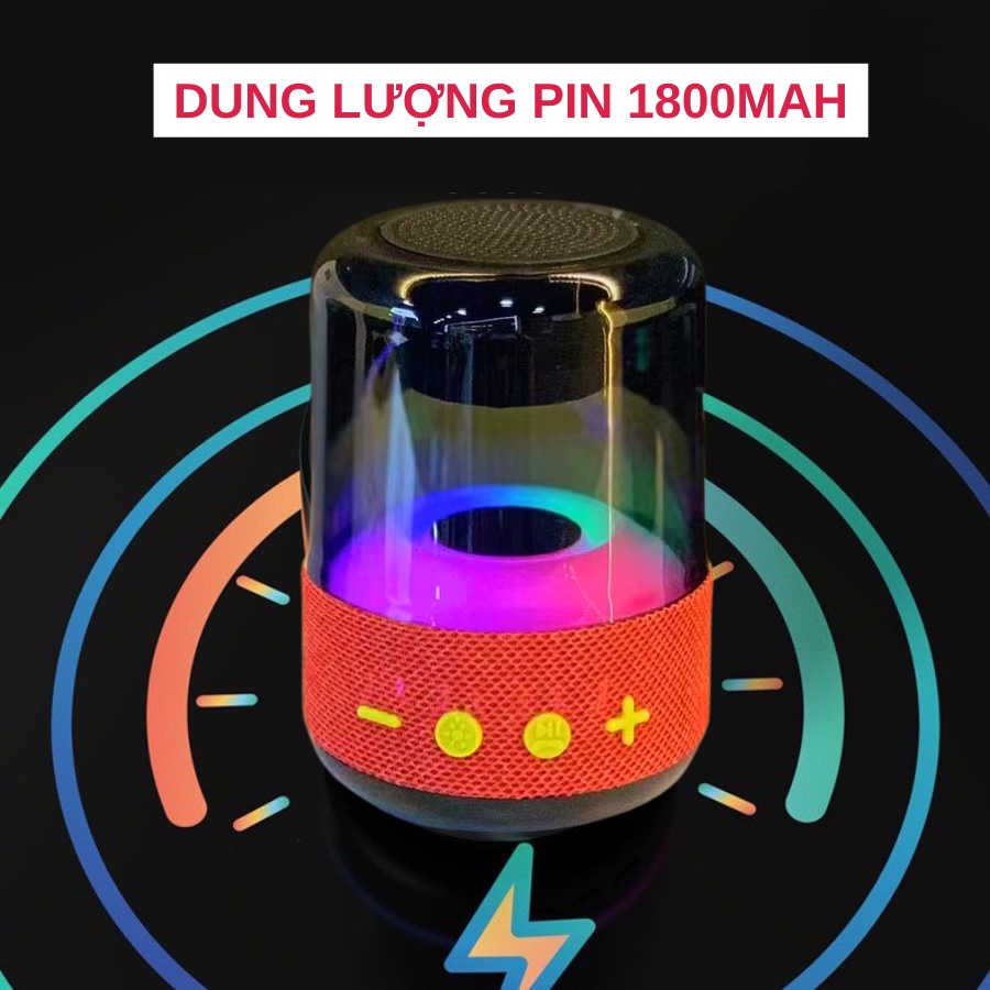 Loa Bluetooth Mini Z6 Nhỏ Gọn Tiện Lợi 5.0 Âm Thanh Sống Động LED RGB nháy theo nhạc Hỗ Trợ Thẻ SD-LC DESIGN