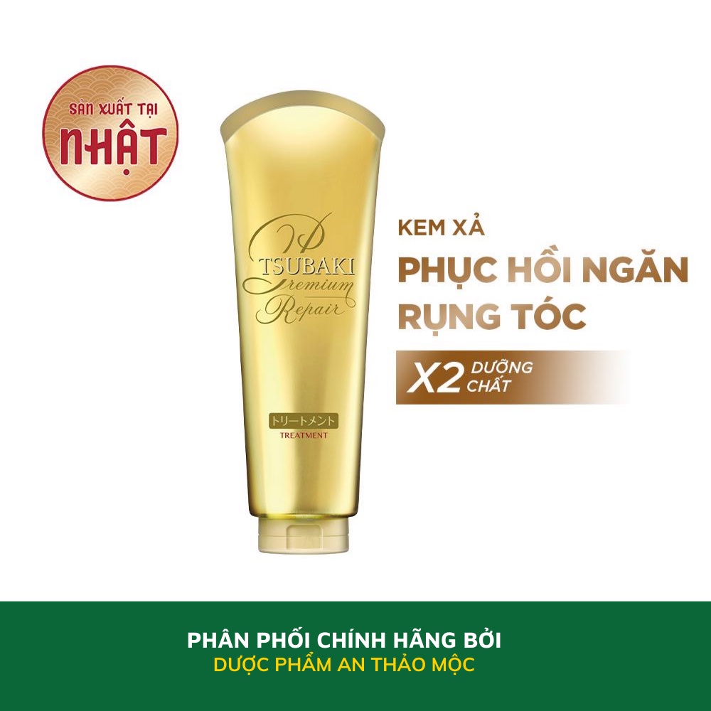 Kem xả Tsubaki Premium Repair phục hồi ngăn rụng tóc giúp giảm khô xơ gãy rụng chẻ ngọn cấp ẩm cho tóc 180g