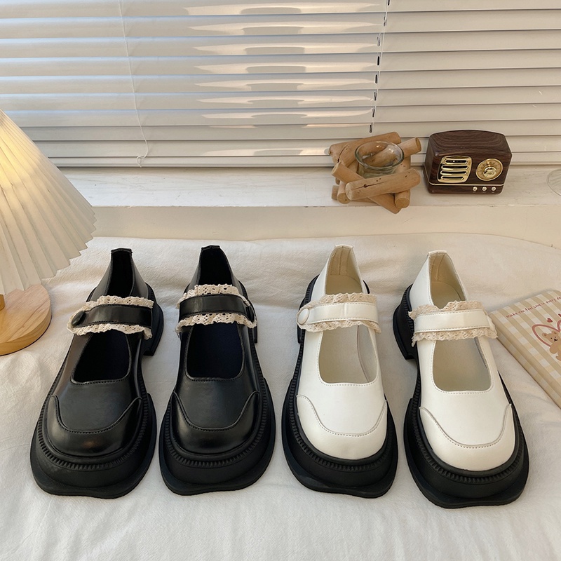 Giày Đế Xuồng Phong Cách retro Pháp Cho Nữ