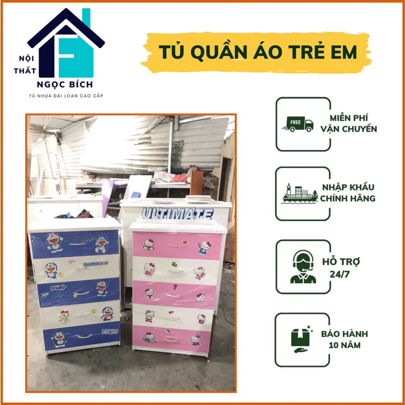 Tủ nhựa 5 ngăn ngang 60 Bn087 nhựa đài loan.[ Free ship Hn]