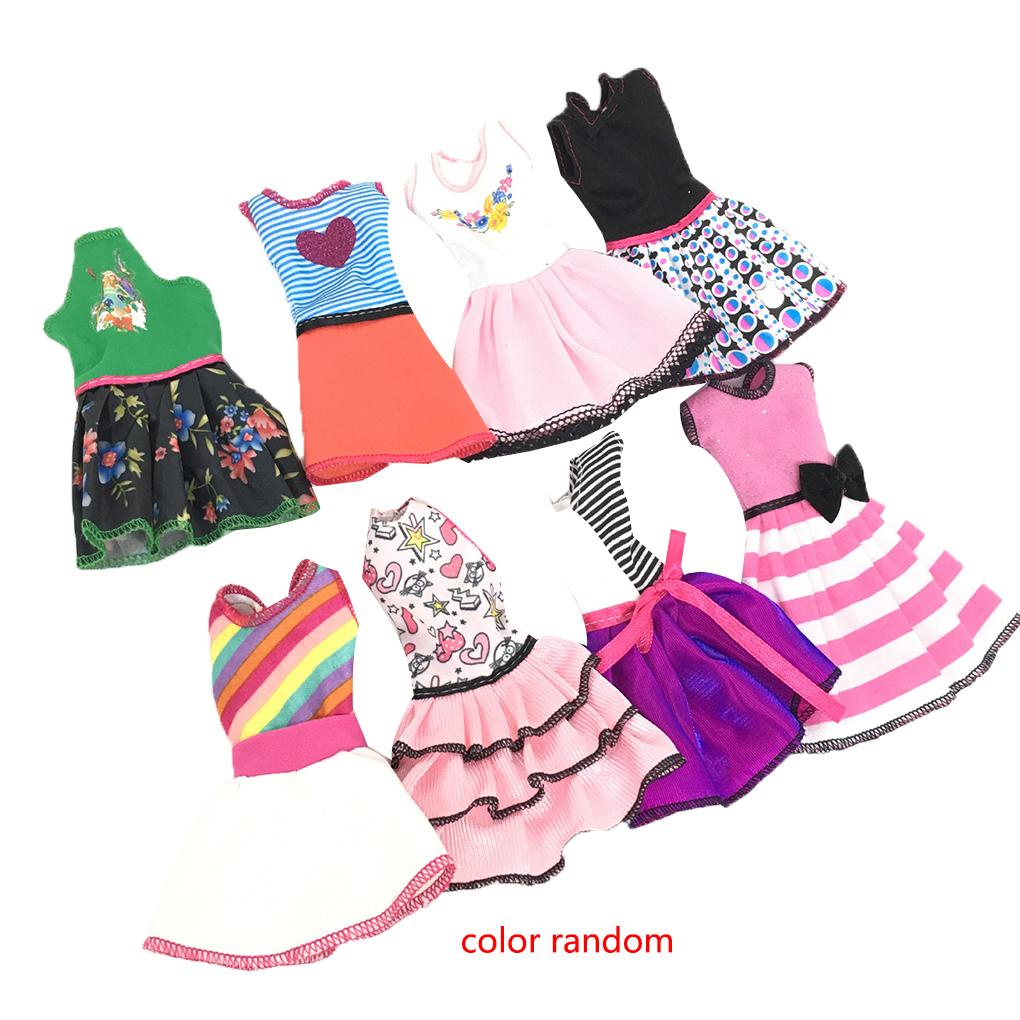 Đầm Ngắn Màu Sắc Ngẫu Nhiên Đáng Yêu Dành Cho Búp Bê