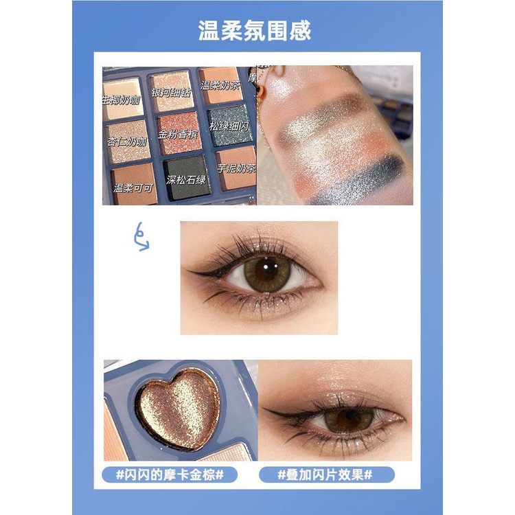 Bảng Phấn Mắt 12 Màu Khói Ánh Ngọc Trai Lâu Trôi Zuzu