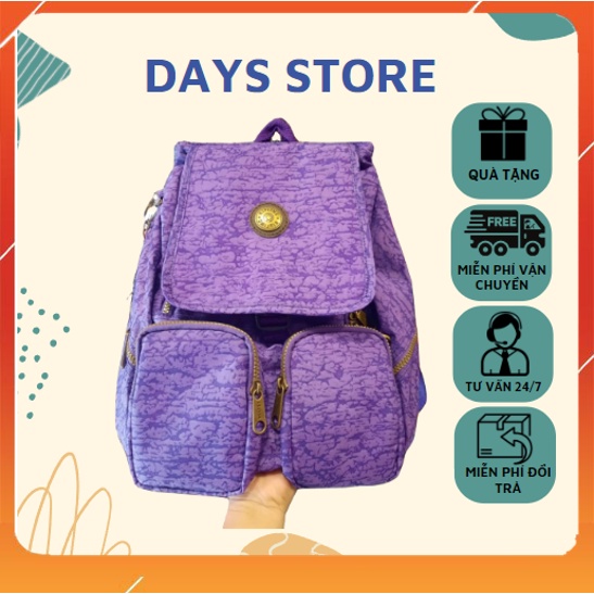 (BIGSALE) Balo Học Sinh Có Nắp Cài Mã KL38 Chất Liệu Vải Dù Balo Rộng Để Được Quần Aó Sách Vở Kích Thước 27x32x14cm