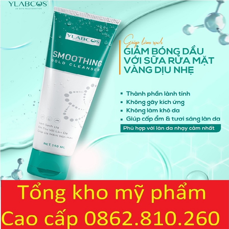 Sữa rửa mặt vàng Smoothing Gold Cleanser Dr Lacir chai 150ml