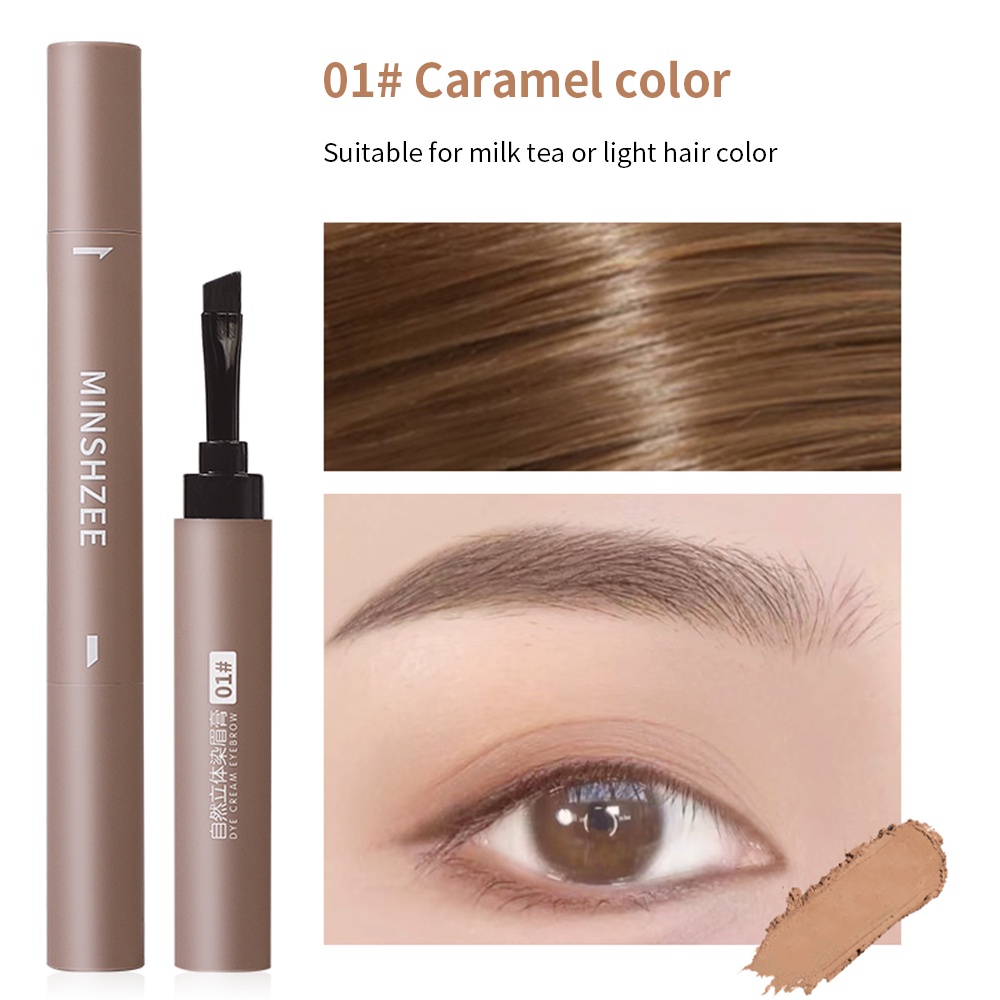 4 Colors Waterproof Eyebrow Pencil / Natural Lasting Non-smudge Brown Grey Eye Brow Pen Cosmetic