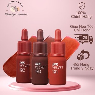 Son Ink Hàn Quốc / Son peripera ink velvet siêu lì, siêu mịn bám màu cực tốt Chính Hãng (hatomugi.store)