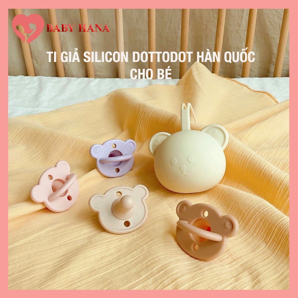 Núm Ti Giả Bằng Silicon DOTTODOT Hàn Quốc